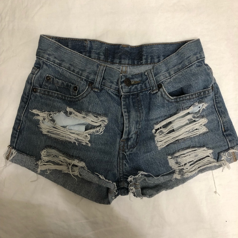 Levi ripped shorts